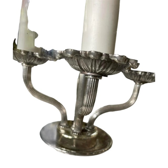 1970s Lightolier Silver Plated Lantern For Sale In Chicago - Image 6 of 8