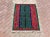 Green Green and Red Vintage Turkish Kilim Rug - 33" X 43" For Sale - Image 8 of 8