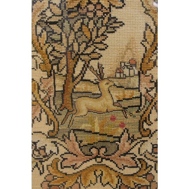 Antique English Mahogany Needlepoint For Sale - Image 10 of 16