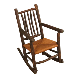 Antique Adirondack Rustic Style Children's Rocking Chair