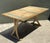 Mid-Century Modern Vintage Wood and Metal Extendable Console Table For Sale - Image 3 of 18
