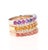 3.33 Carat Multi Color Gemstone Diamond Gold Stackable Bands These versatile stackable bands can be worn in multiple ways...