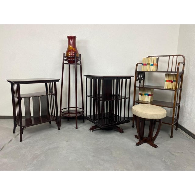 Revolving Bookcase attributed to Thonet, 1890s For Sale - Image 11 of 12