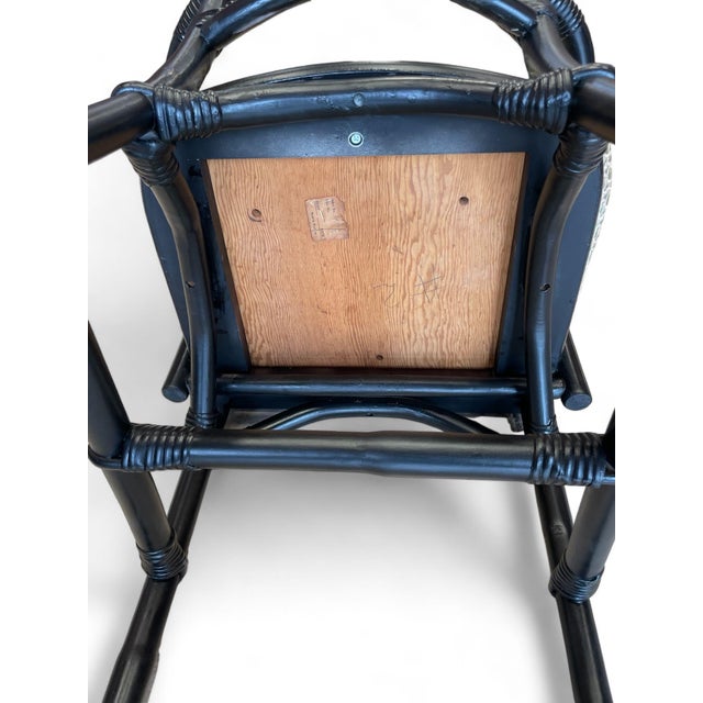 Pair of Late 20th Century Ficks Reed Style Chinese Chippendale Rattan Chairs For Sale - Image 10 of 11