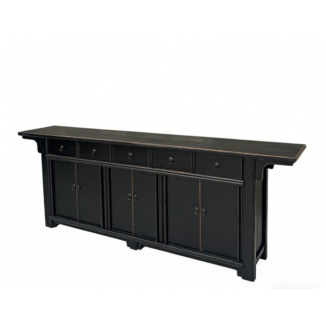Imperial 18th Century Elm Multi-Cabinet Dresser For Sale - Image 4 of 5