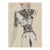 Vintage French Fashion Art Print – Art Deco Fur Trim Dress Illustration, 36" X 48" For Sale