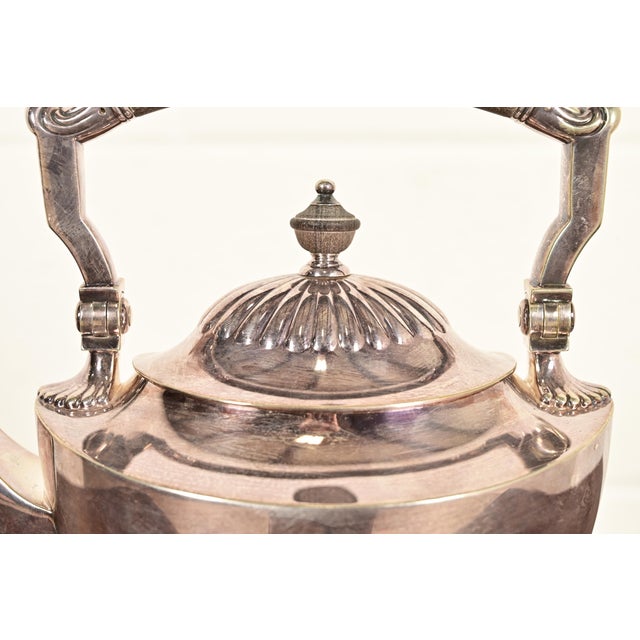 Metal Early 20th Century Tiffany & Co. Art Deco Silverplate Tea Kettle or Coffee Pot With Boiler For Sale - Image 7 of 16
