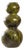 Tamegroute Green Glazed Triple-Gourd Vase | Handmade | One of a Kind For Sale