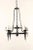 Black Mid 20th Century French Chandelier With Torch Lights For Sale - Image 8 of 11