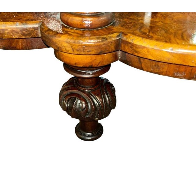 Victorian Whatnot Bookshelf in Walnut with Mirrored Etagere, 1860 For Sale - Image 4 of 5