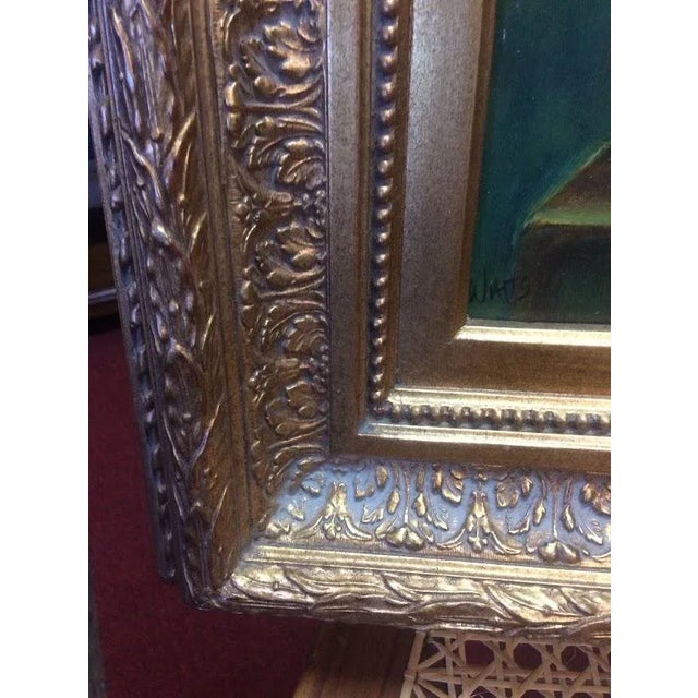 1990s Vintage Floral Still Life, Painting Framed and Signed For Sale - Image 5 of 5