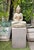 2000 - 2009 Indonesian Stone Carved Sitting Garden Buddha Statue For Sale - Image 5 of 5
