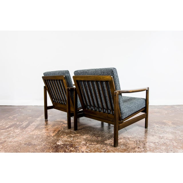 Mid-Century Modern Lounge Chairs by Zenon Bączyk, Poland, 1960s, Set of 2 For Sale - Image 4 of 18