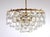 Gold Brass and Lead Crystal Chandelier from Schröder and Co., 1960s For Sale - Image 8 of 15
