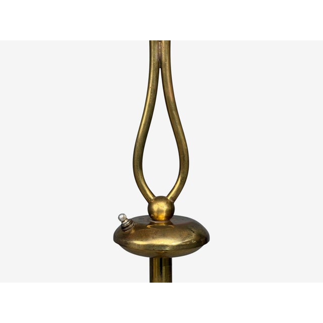 American Modern, Floor Lamp, Walnut, Brass, Vellum, Usa, 1950s For Sale - Image 10 of 14
