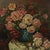 1920s R. Blanlin, Large Floral Still Life with Rose Bouquet, Oil on Canvas For Sale - Image 5 of 16