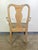 Set of Eight Queen Anne Dining Chairs, Carved Wood, Distressed Finish For Sale - Image 10 of 16