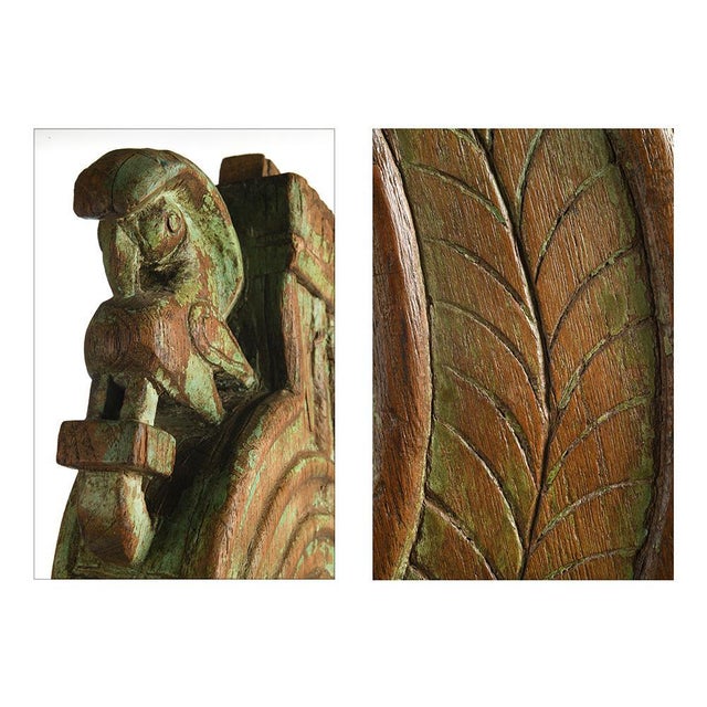 Teak Sculpture on Metal Stand, 1930s For Sale - Image 3 of 6