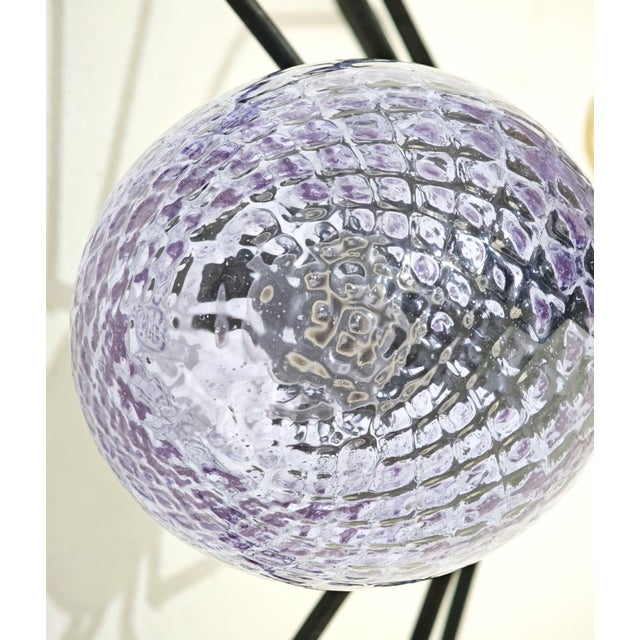 Mid-Century Modern Wall Lamp in Metal and Murano Glass Depicting a Spider, Italy, 1950s For Sale - Image 10 of 17