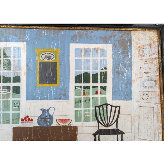 White 20th Century American Folk Out Outside Art Painting by Natalee Everett Goodman For Sale - Image 8 of 16