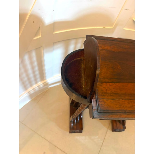 Antique Regency Rosewood Nest of Four Tables with Integrated Chess Table, 1830, Set of 4 For Sale - Image 9 of 18