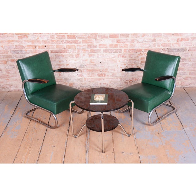 Bauhaus Armchairs in Beech and Chrome from Mauser, Germany, 1930s, Set of 2 For Sale - Image 16 of 18