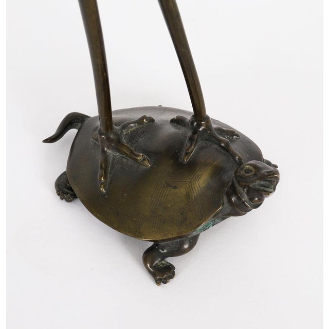 Antique Japanese Bronze Pricket Candlesticks, 19th Century, Set of 2 For Sale - Image 17 of 18