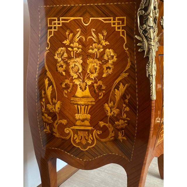 Mid 20th Century Italian Inlaid Bedside Table For Sale - Image 11 of 12