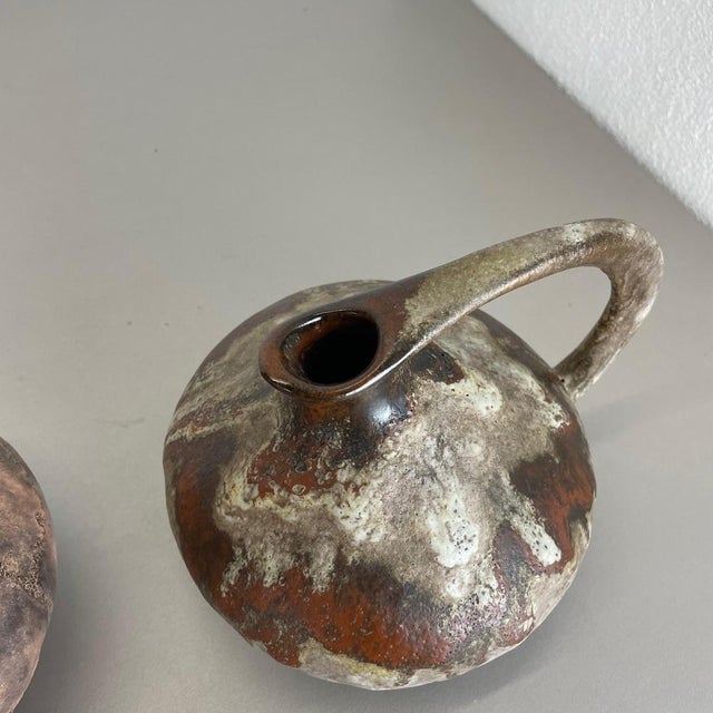 Pottery Vases 313 attributed to Kurt Tschörner Ruscha, Germany, 1960s, Set of 2 For Sale - Image 10 of 18