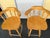 Mid-Century Modern 1960s Solid Wood Swivel Captain’s Bar Stools Set of 2 For Sale - Image 3 of 6