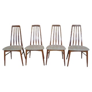 Eva Teak Dining Chairs by Niels Koefoed for Koefoed Møbelfabrik, 1960s, Set of 4 For Sale