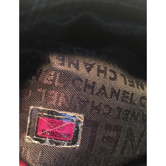 Chanel Lax Black Leather Tassel Bag For Sale - Image 10 of 10