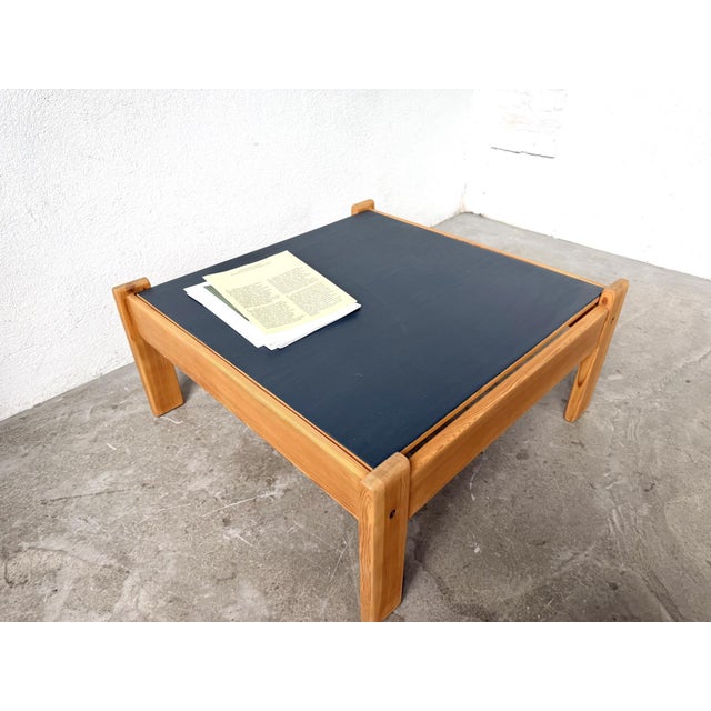 Brown Modernist Coffee Table in Pine with Reversible Top, 1970s For Sale - Image 8 of 15