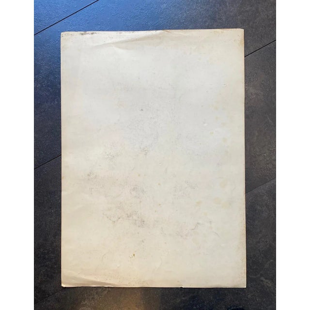 1970s José Parera, Danseuse de flamenco, 1970, Oil Stick on Paper For Sale - Image 5 of 6