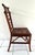 Wood Vintage Burnt Bamboo Pagoda Tortoise Side Chair For Sale - Image 7 of 8