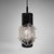 Black Scandinavian Ice Glass Pendant, 1960s, Set of 4 For Sale - Image 8 of 11