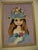 Mid-Century Modern Vintage Needlepoint Portrait of Lady in Floral Hat With Bouquet For Sale - Image 3 of 6