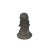 Chinese Chinese Dark Gray Stone Anjali Mudra Standing Cute Lohon Monk Statue For Sale - Image 3 of 8