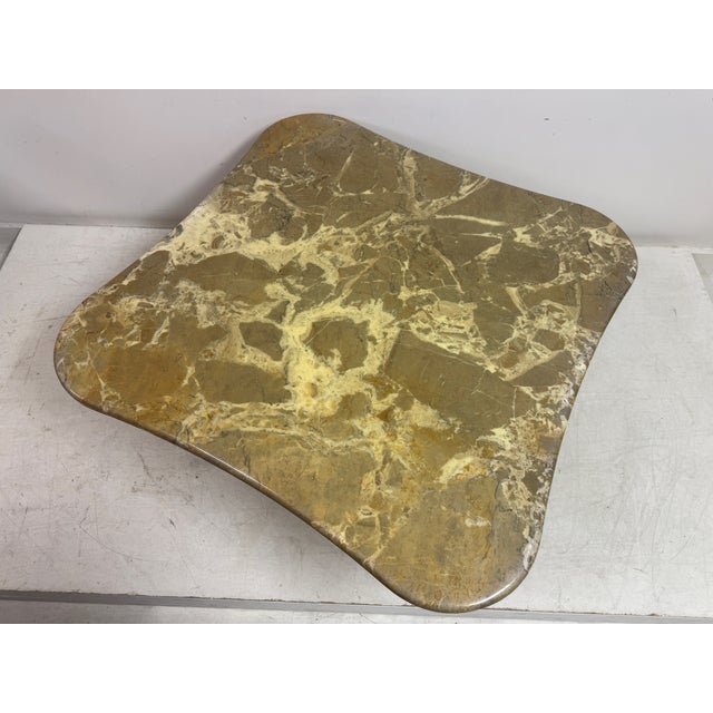 Italian Biomorphic Square Marble Table, 1970s For Sale - Image 16 of 17