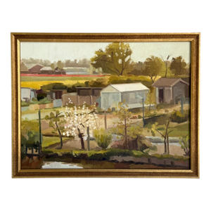 Garden and Greenhouse II Traditional Oil Painting