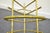 Vintage Italian Hollywood Regency Gold Gilt Metal Faux Bamboo Magazine Rack For Sale In Philadelphia - Image 6 of 10