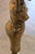 Vintage African Brass Figural Lady Table Lamp With Frosted Globe For Sale - Image 11 of 15