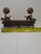 This is an authentic 19th-century Eastern European bench-style Chanukah lamp (Hannukiah), likely of Polish origin. The...
