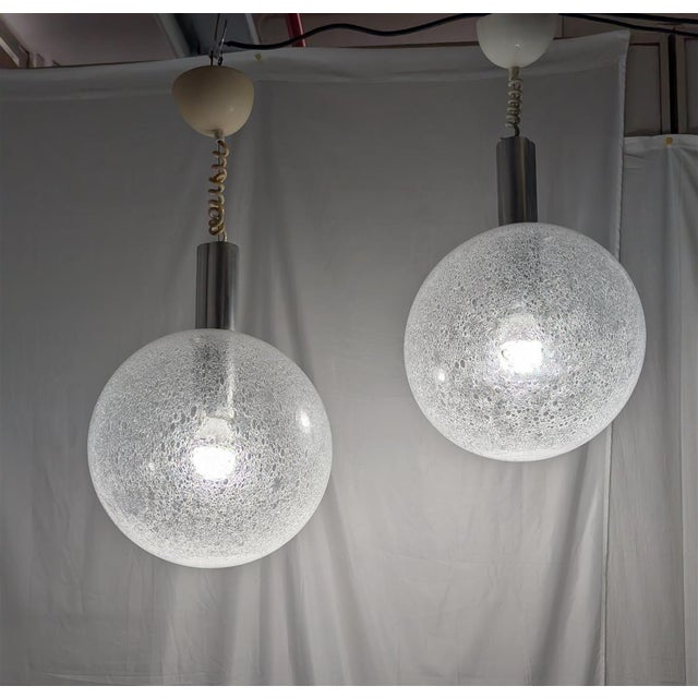 Space Age Pendant Lamps by Flos, 1970s, Set of 2 For Sale - Image 9 of 12