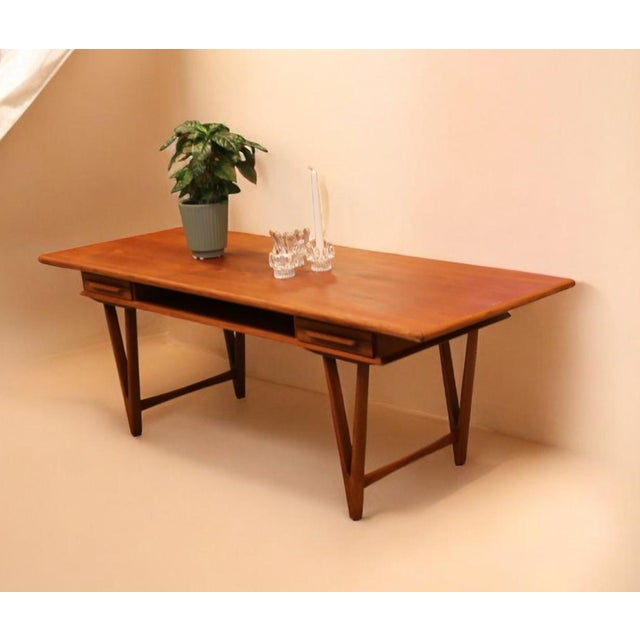 Coffee Table in Teak with Drawers and Magazine Rack by EW Bach, 1960s For Sale - Image 16 of 18
