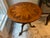 Brown Vintage Starburst Marquetry Top Side Table For Sale - Image 8 of 12