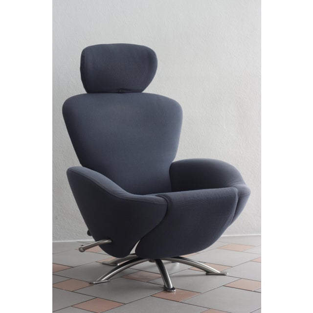 Dodo K 10 Lounge Chair in Duca Anthracite Fabric by Tohiyuki Kita for Cassina, 2000s For Sale - Image 15 of 15