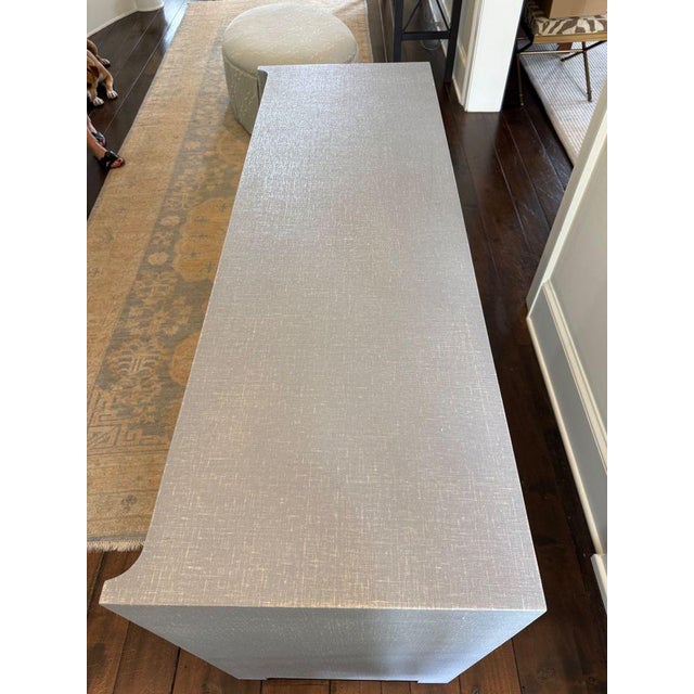 Villa & House Linen Wrapped Dresser For Sale - Image 4 of 7