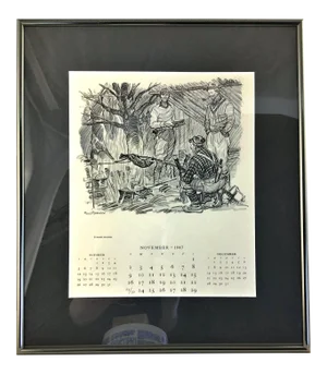 1947 Paul Desmond Brown for Brooks Brothers Calendar Print