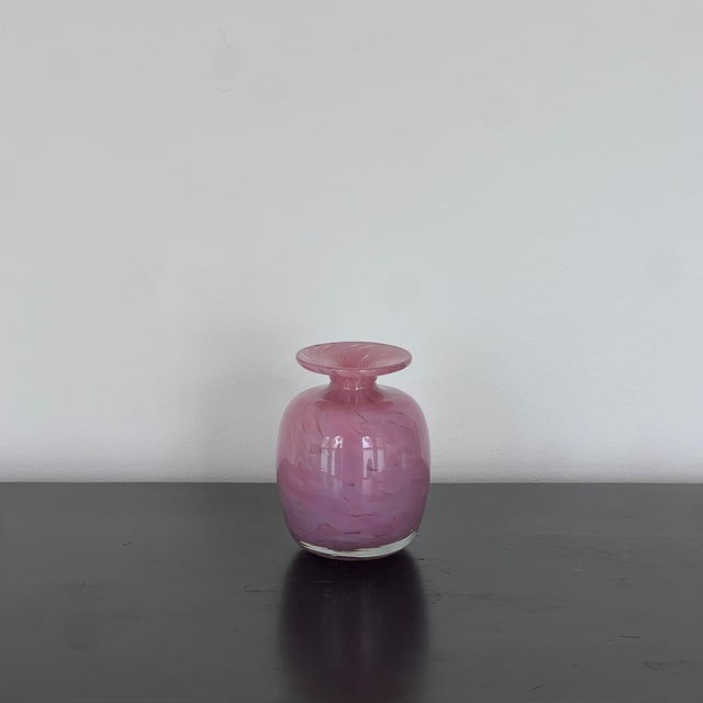 Glass Mid-Century Handmade Bud Vase from Mdina, 1970s For Sale - Image 7 of 11
